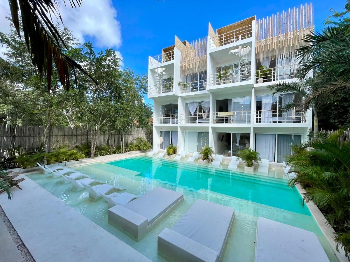Beautiful Swim-Up Studio With Private Terrace, Pool And Jungle Gym Тулум Экстерьер фото