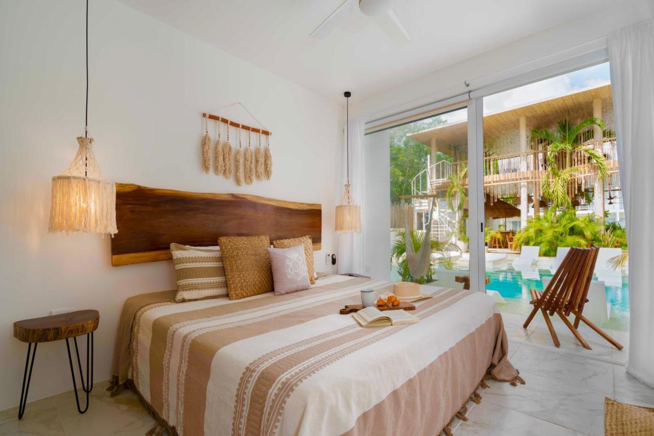 Beautiful Swim-Up Studio With Private Terrace, Pool And Jungle Gym Тулум Экстерьер фото